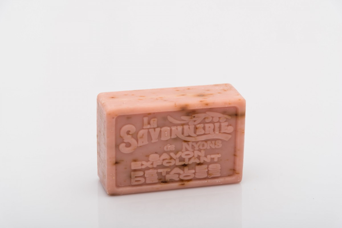 Мыло-эксфолиант с розовыми лепестками 100 гр. vivacite.ru