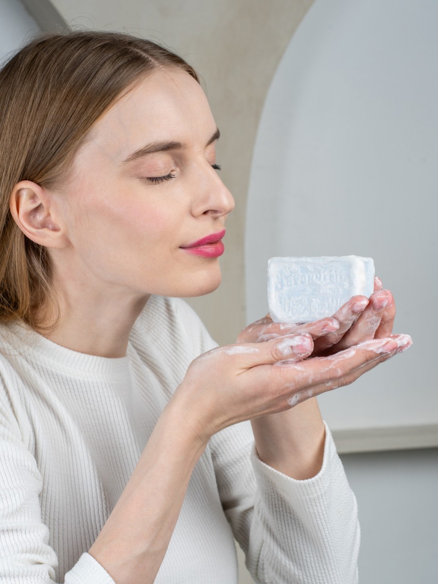 Мыло с белым мускусом прямоугольное 100 гр.