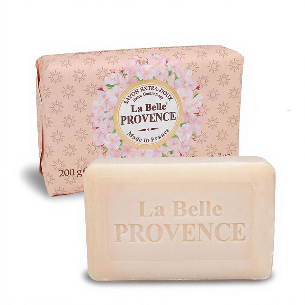 Мыло цветок миндаля в бумажной упаковке La belle Provence 200гр.