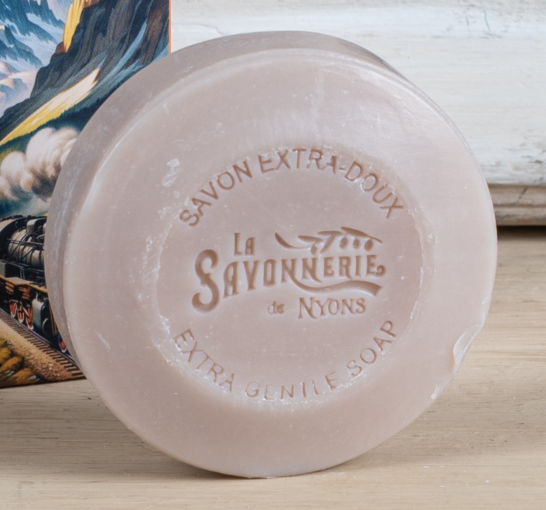 Круглое мыло с эдельвейсом в картонной коробке Фуникелер 100 гр