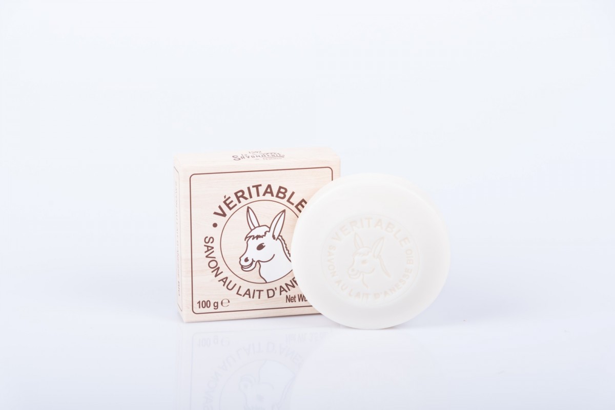 Круглое мыло с био молочком ослицы 100 грамм. vivacite.ru