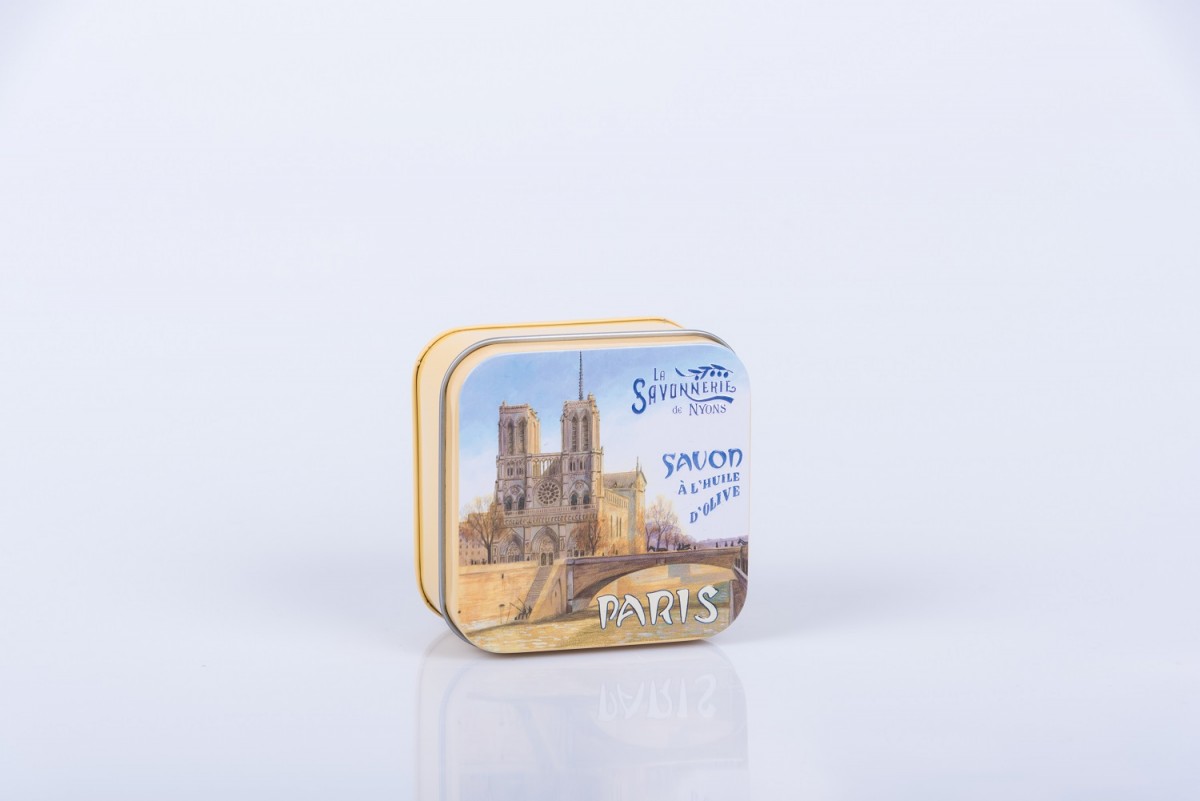 Мыло с майской розой в металлической коробке "Собор Парижской богоматери" 100 гр. vivacite.ru