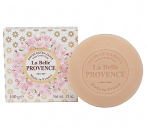 Круглое мыло с миндалем в картонной коробке La belle Provence 100 гр