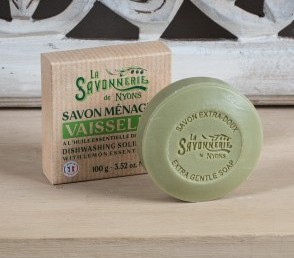 Круглое мыло с эфирным маслом лимона для посуды 100гр