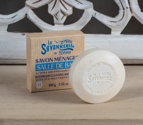 Круглое мыло с эфирным маслом чайного дерева для чистки ванной 100 гр.