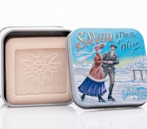 Мыло с эдельвейсом в металлической коробке Каток 100 гр_1. vivacite.ru