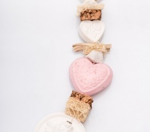 Декоративная косичка из мыла с розой Ангел_1. vivacite.ru