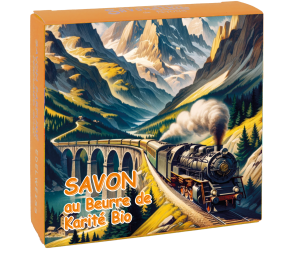 Круглое мыло с эдельвейсом в картонной коробке Поезд в горах 100 гр Круглое мыло с эдельвейсом в картонной коробке Поезд в горах 100 гр