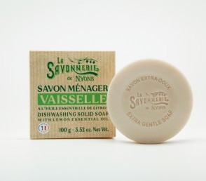 Круглое мыло с эфирным маслом лимона для посуды 100гр Круглое мыло с эфирным маслом лимона для посуды 100гр